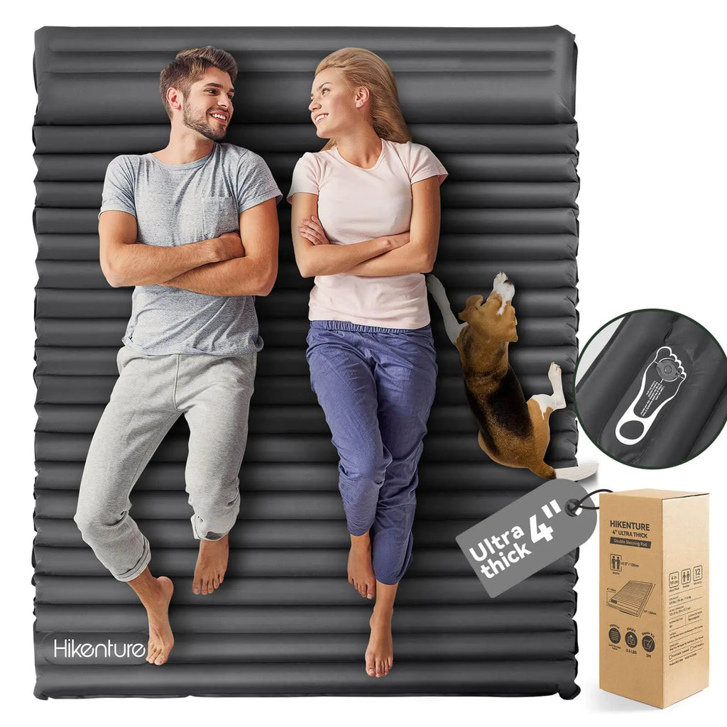 Matelas de Camping Double Hikenture pour 2 Personnes - Randonnée et Tente