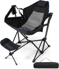 Chaise Hamac de Camping Pliante avec Repose-Pieds