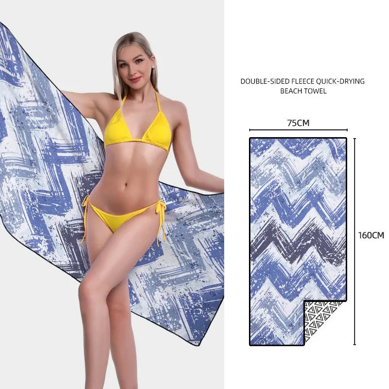 Serviette de Plage Séchage Rapide Imprimée