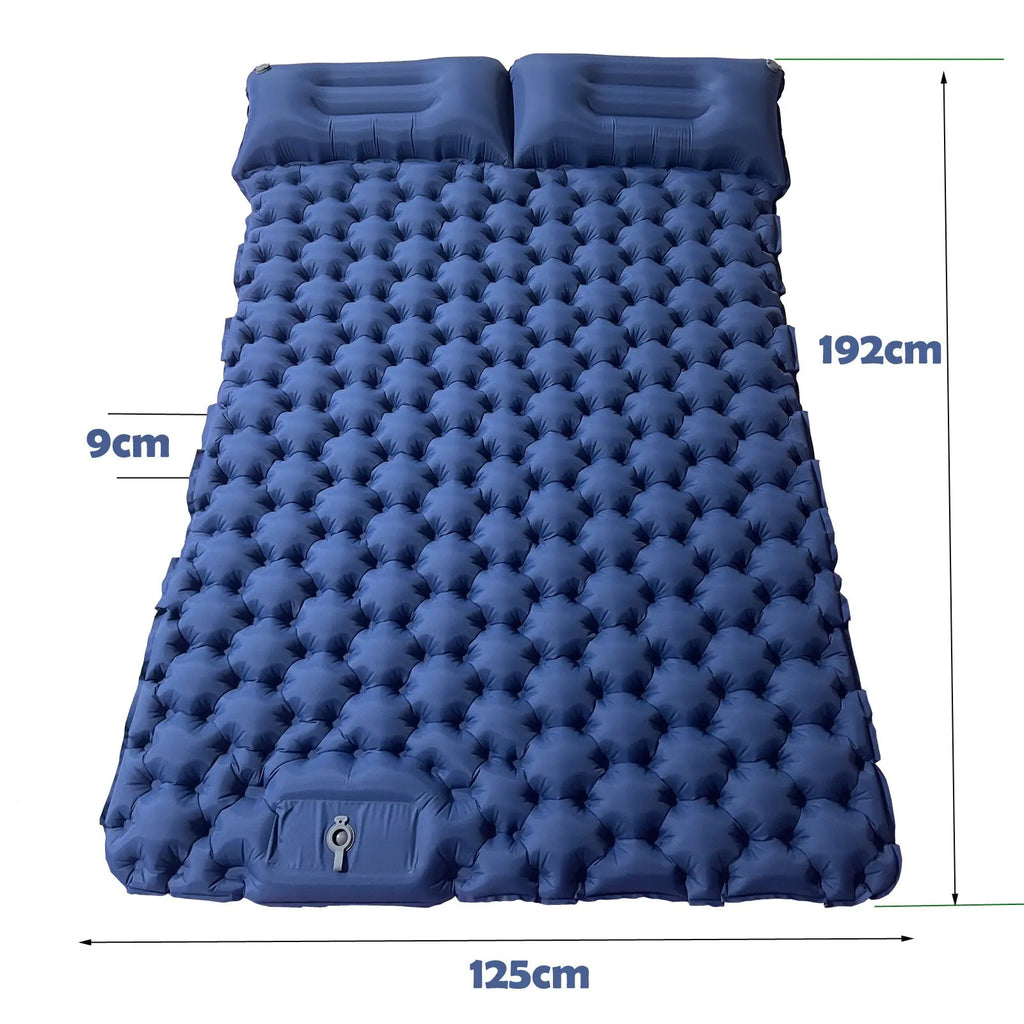 Matelas de Camping Gonflable Double - Confort Extérieur pour 2 Personnes