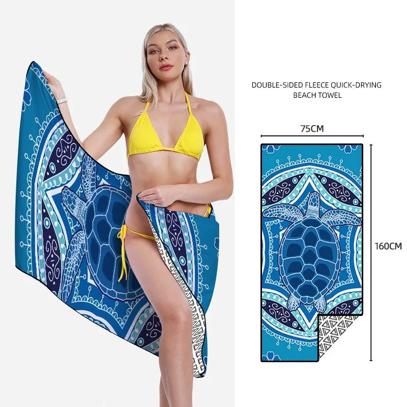 Serviette de Plage Séchage Rapide Imprimée