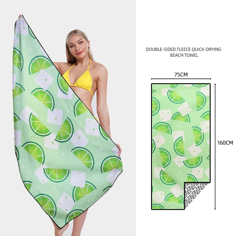 Serviette de Plage Séchage Rapide Imprimée