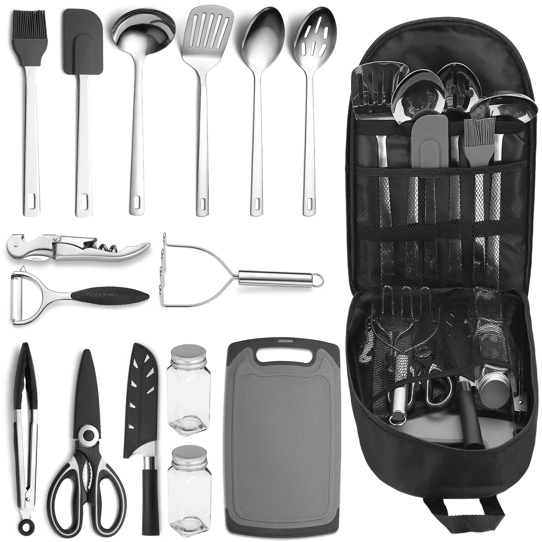 Kit Ustensiles Camping ReaNea - Accessoires Essentiels Complets