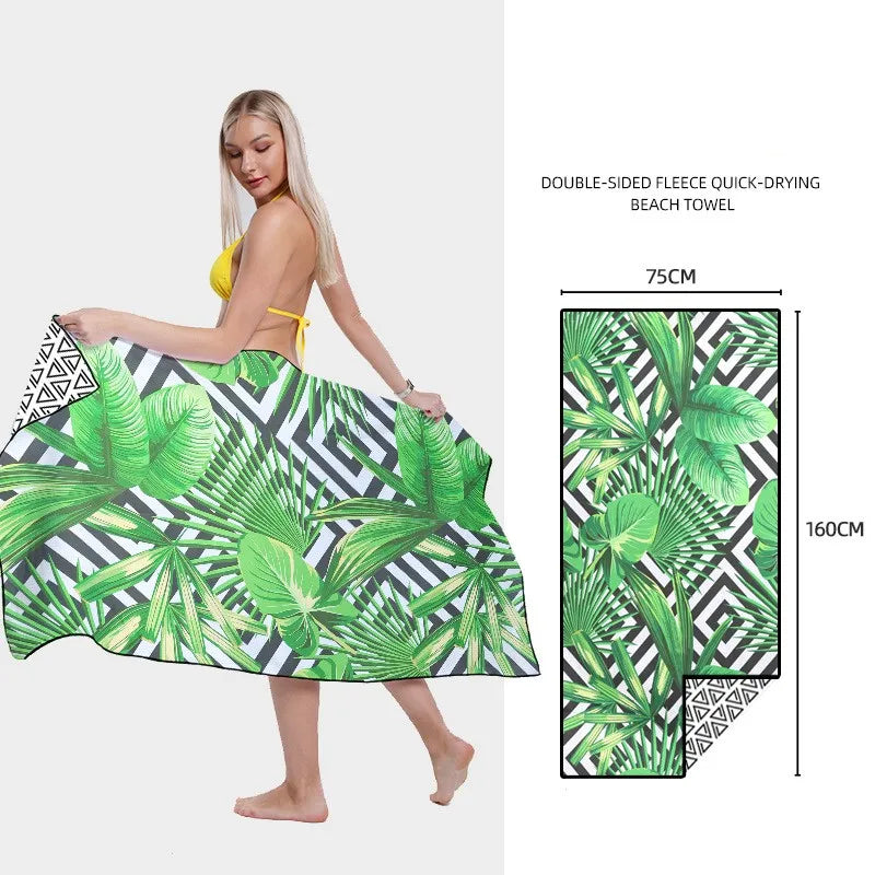 Serviette de Plage Séchage Rapide Imprimée