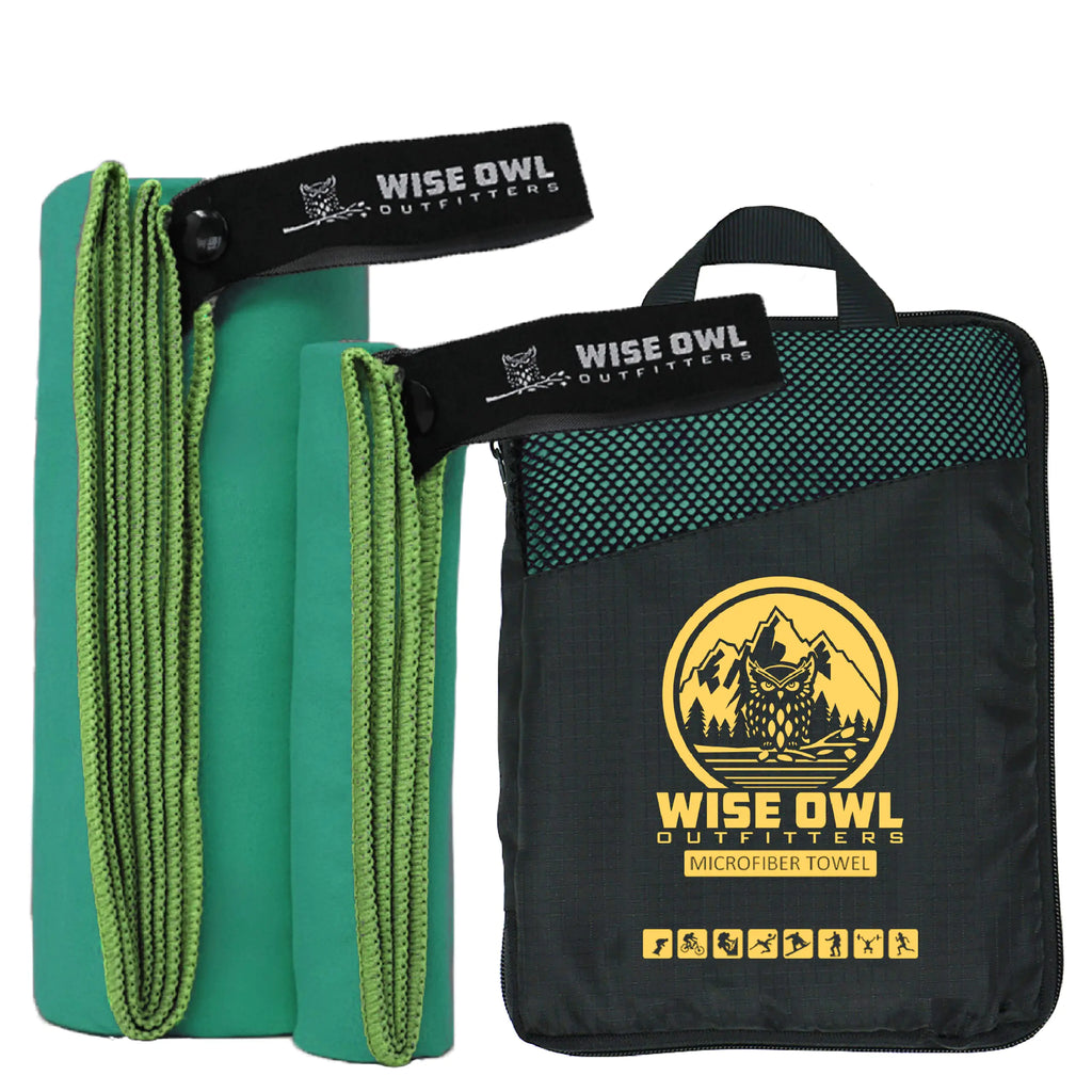 Serviette de Camping Microfibre Wise Owl - Séchage Rapide