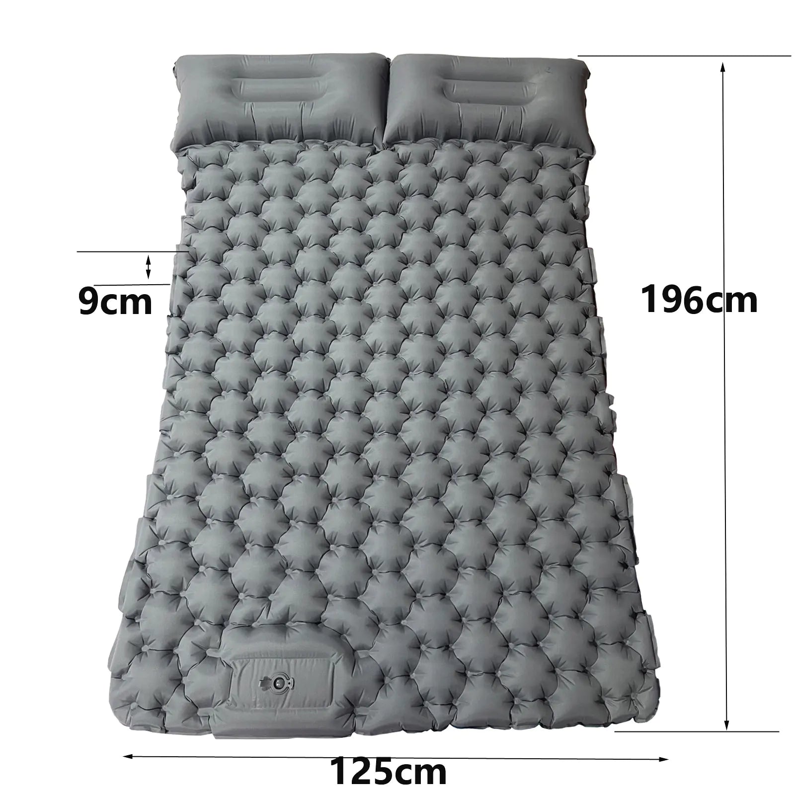 Matelas de Camping Gonflable Double - Confort Extérieur pour 2 Personnes