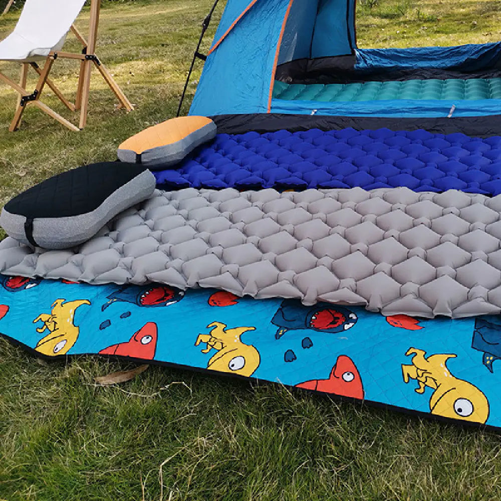 Oreiller de Camping Gonflable Portable pour Voyage et Randonnée