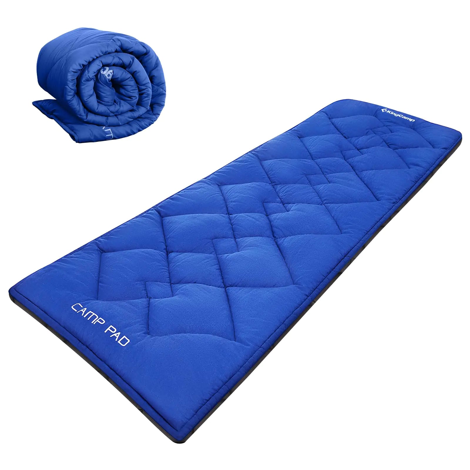 Matelas de Camping KingCamp Cot Pad Confortable - Léger Antidérapant 190x64x3 cm