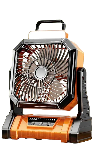 Ventilateur de Camping Rechargeable et Portable - Silencieux 4 Vitesses