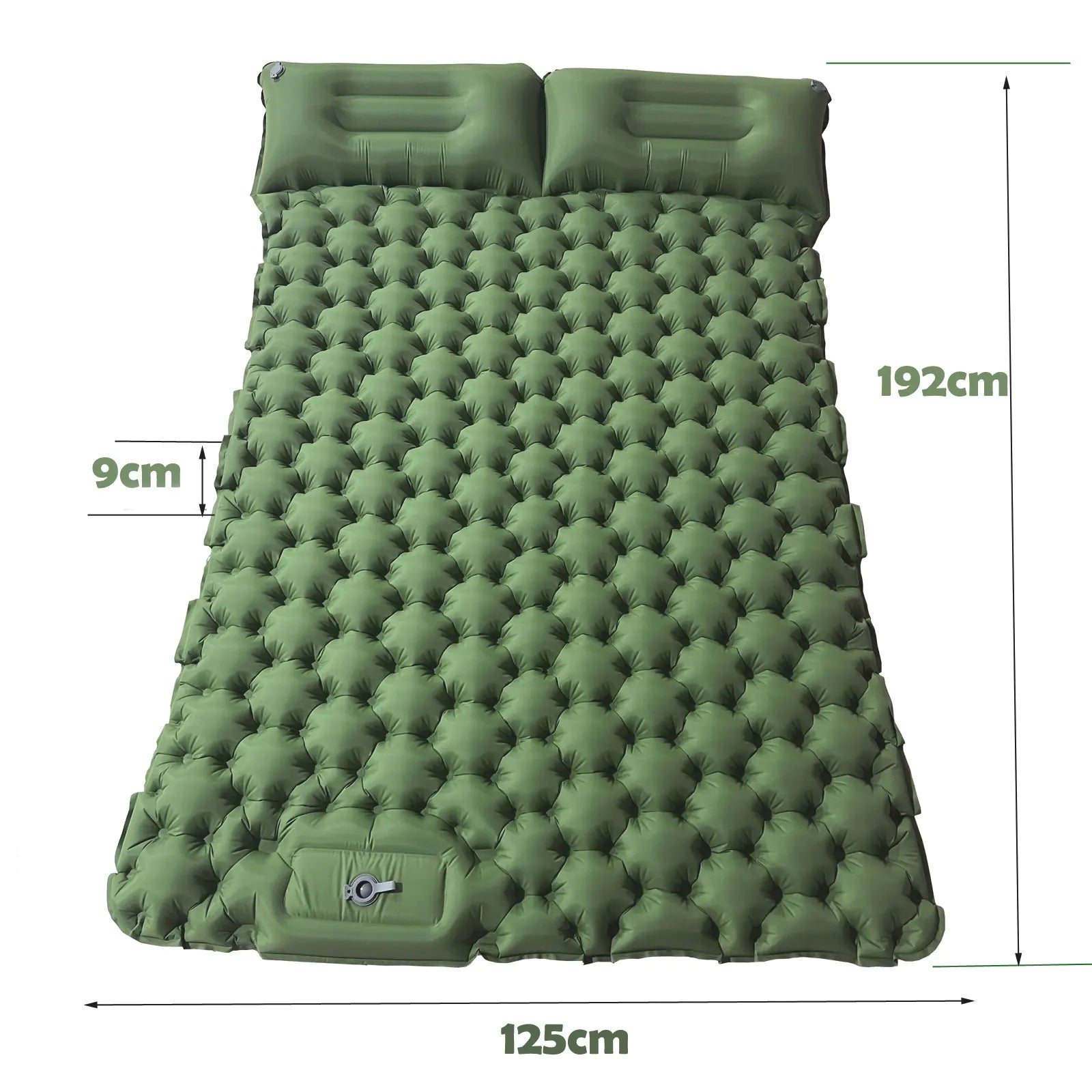Matelas de Camping Gonflable Double - Confort Extérieur pour 2 Personnes